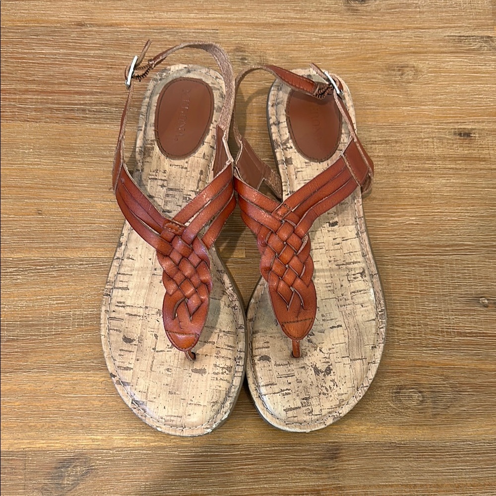 Merona Brown Braided Sandals size 8